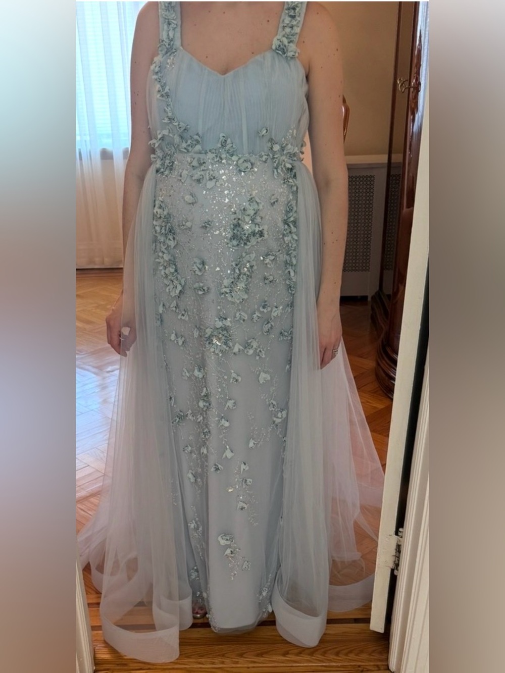 Blue Maternity Gown - Picture 2 of 4